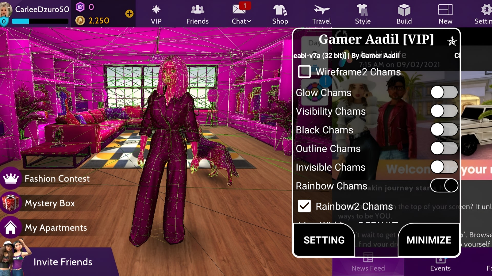 Chams Menu screenshot 1